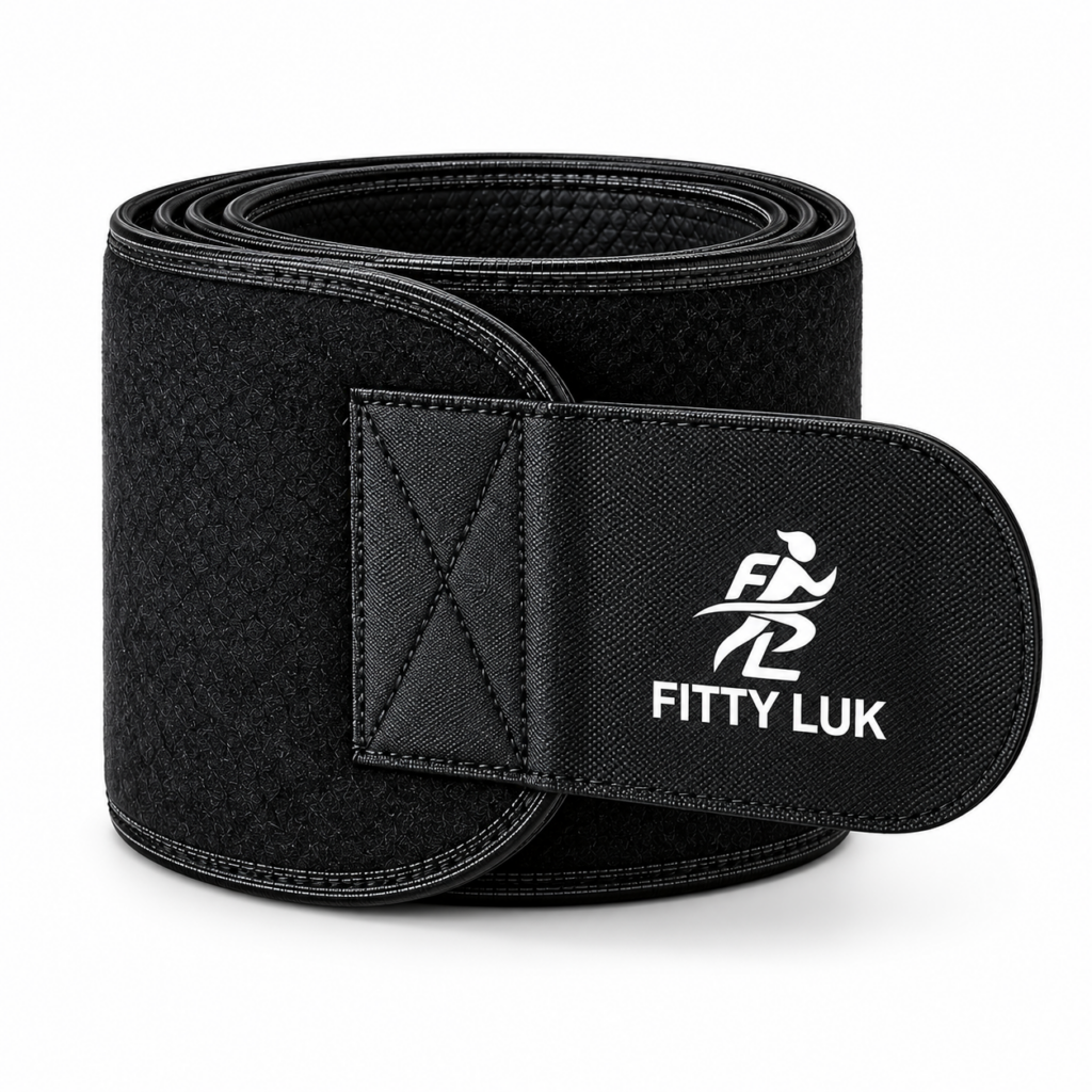 FITTYLUK Neoprene Sweat Belt for Men & Women – Adjustable Waist Trimmer for Gym & Workout
